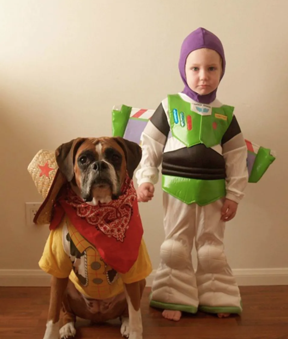 Woody and Buzz Halloween Costume for kids and dogs
